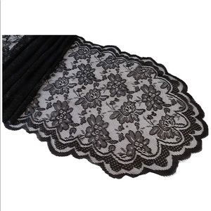 Bundle of Black Lace Table Runners